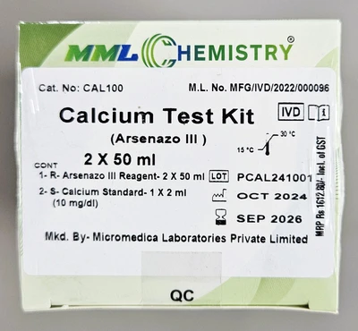 Calcium Reagent - 2X50 ml - MicroMedica (10 Quantity)